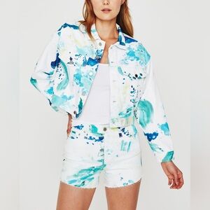 NWOT AG Adriano Goldschmied Mirah cropped trucker jacket size small